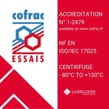 ACCREDITATION N° 1-2479 rév. 11 NF EN ISO_IEC 17025 CENTRIFUGE