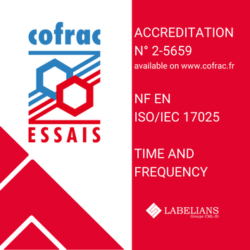 ACCREDITATION N° 2-5659 rév. 8 NF EN ISO_IEC 17025 TIME AND FREQUENCY
